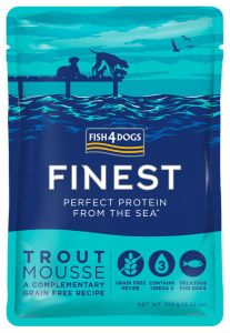 Fish4Dogs mokra karma mus z pstrąga 100g