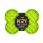 LickiMat miska spowalniająca jedzenie SLODOG 35x26cm / 500ml limonkowa