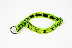 Obroża pół-zacisk 28-50cm/30mm M-M lime | ManMat
