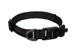 Ridgeline™ odblaskowa obroża z magnetyczną klamrą ( Obsidian Black ) | RUFFWEAR