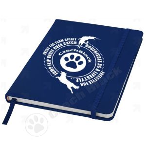 Czech Black notebook notes organizer ( A5 148x210mm 96stron niebieski ) frisbee