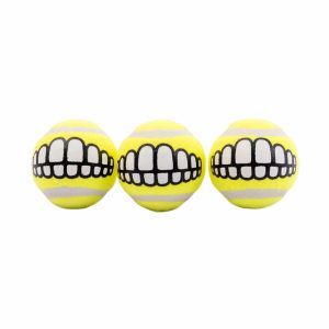 Rogz Grinz Tennis Geel 3 pływające piłki dla psa ( 3x64mm )