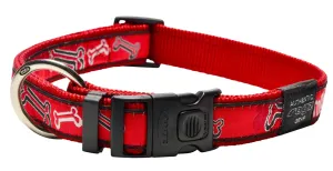 Rogz Fancy Dress klasyczna obroża ( 34-56cm / 20mm ) dla psa ( Red Rogz Bone )