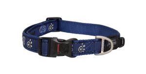 Rogz Fancy Dress klasyczna obroża ( 34-56cm / 20mm ) dla psa ( Navy Paw )