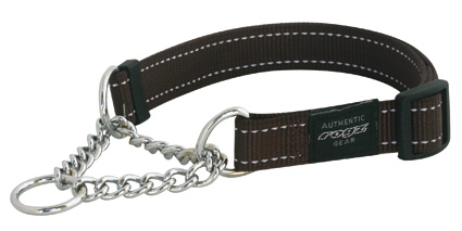 [RHC05J] Rogz Utility Control Chain Halsband (Chocolate Reflective, Extra Large).jpg