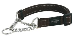 Rogz obroża półzaciskowa regulowana ( 37-56cm/20mm ) HC06 J - Chocolate