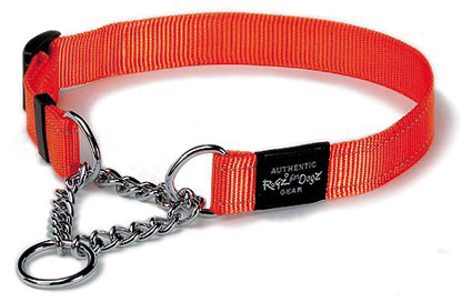 [RHC05D] Rogz Utility Control Chain Halsband (Orange Reflective, Extra Large).jpg