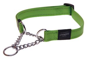 Rogz obroża półzaciskowa regulowana ( 31-45cm/16mm ) HC11 L - Lime