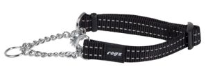 Rogz obroża półzaciskowa regulowana ( 31-45cm/16mm ) HC11 A - Black